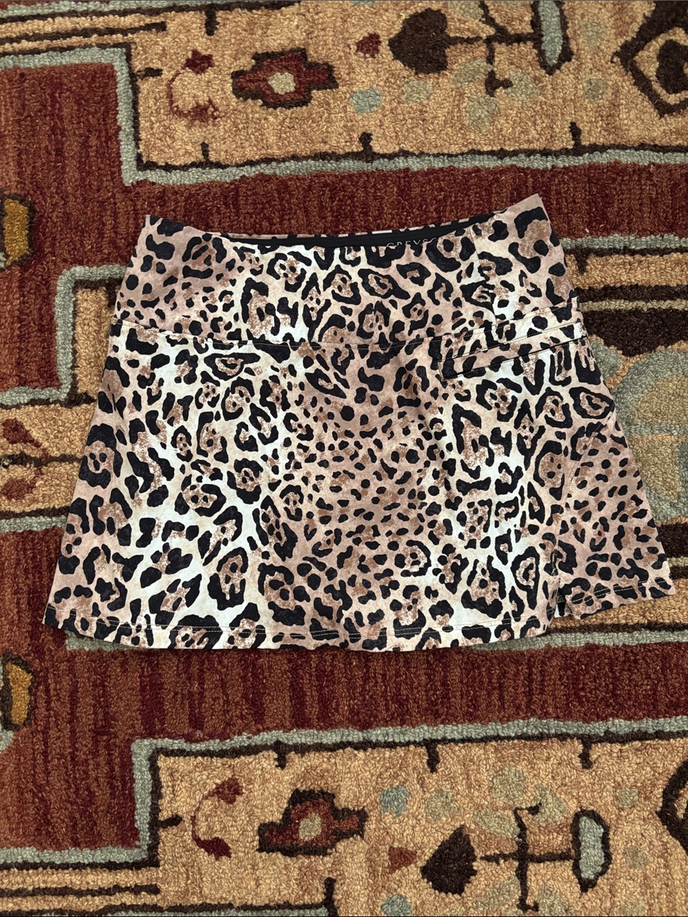 Greyson Tache Leopard Phoenix Golf Skirt With Shortie